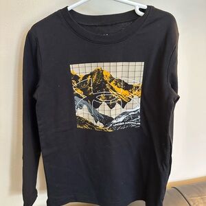 Under Armour Black Shirt with Yellow Mountain Design